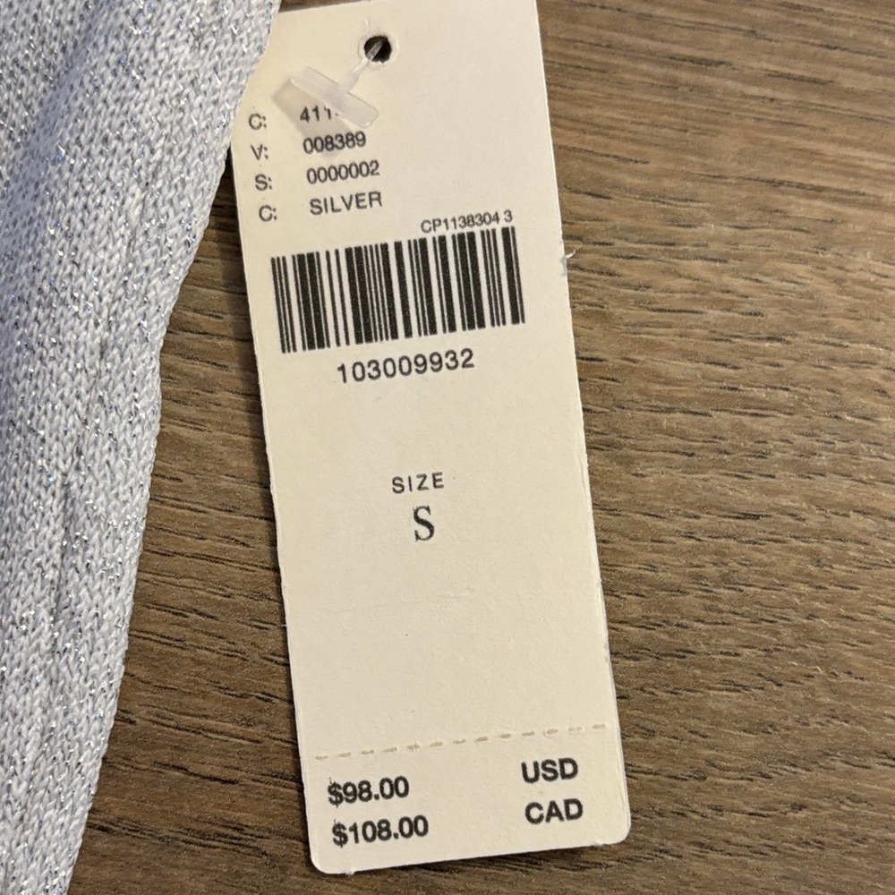 NWT- Pilcro Women’s Light Gray/Silver Turtleneck Sweater - Picture 5 of 7